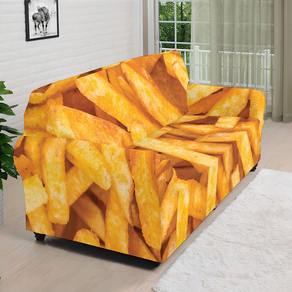 French Fries Print Sofa Cover