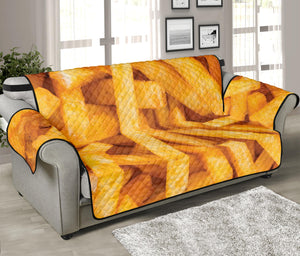 French Fries Print Sofa Protector