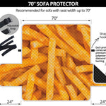 French Fries Print Sofa Protector