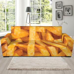 French Fries Print Sofa Slipcover