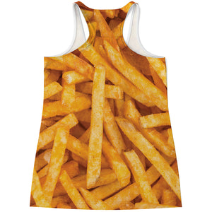 French Fries Print Women's Racerback Tank Top