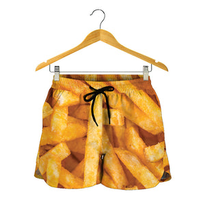 French Fries Print Women's Shorts