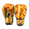 French Fries Texture Print Boxing Gloves