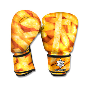 French Fries Texture Print Boxing Gloves