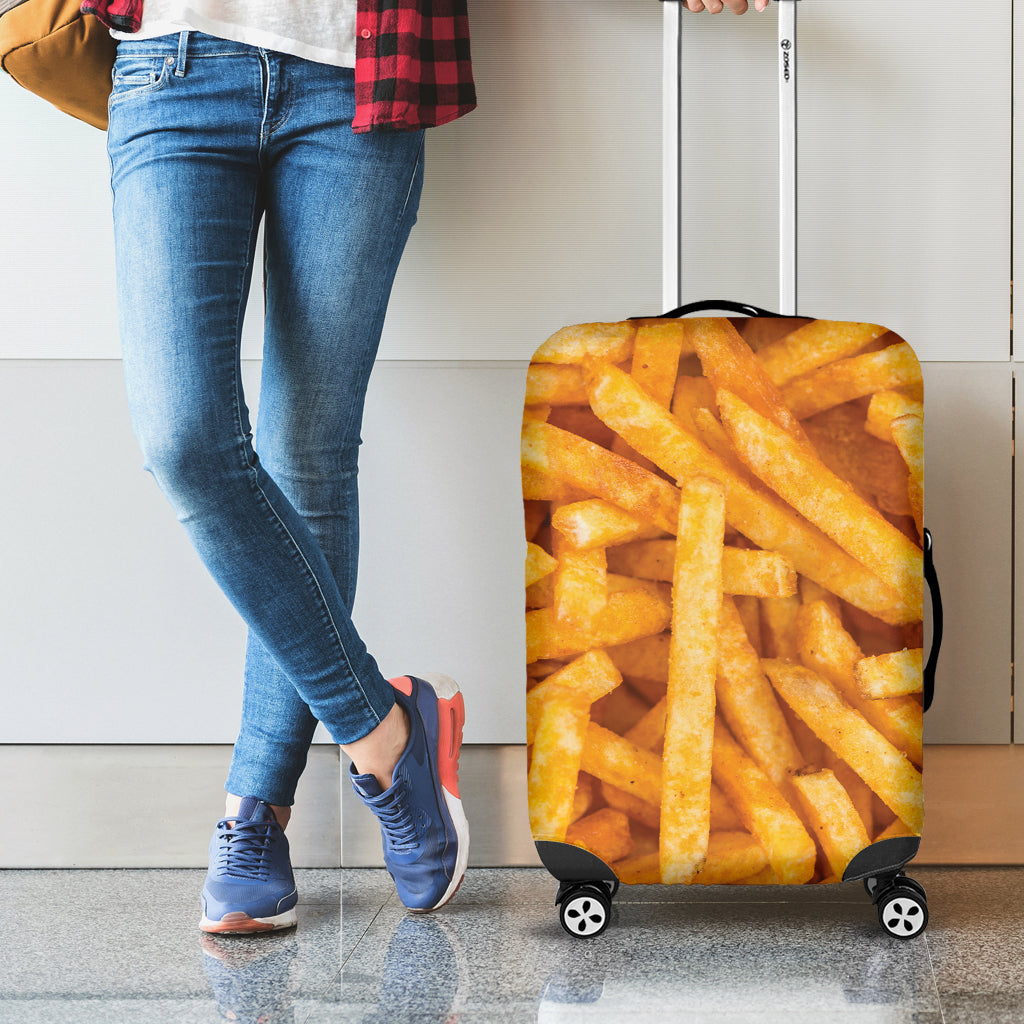 French Fries Texture Print Luggage Cover