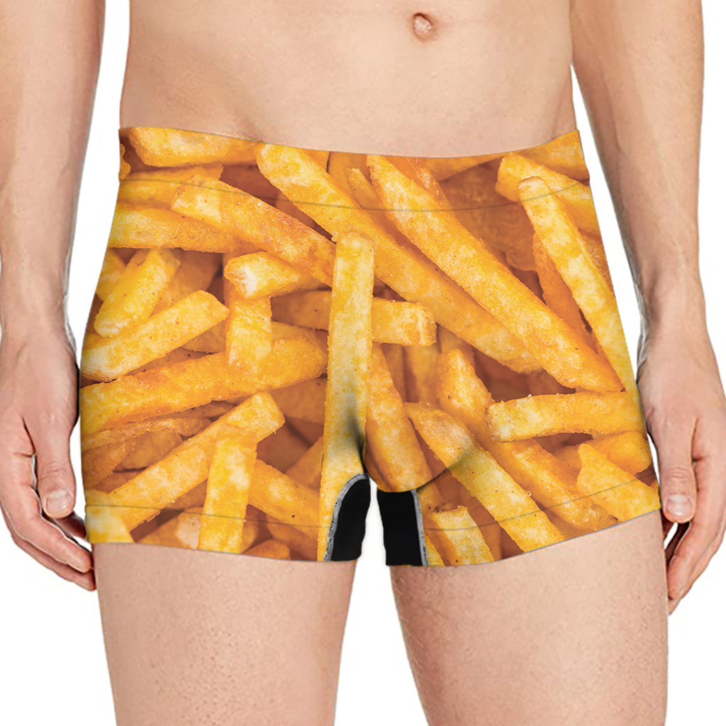 French Fries Texture Print Men's Boxer Briefs