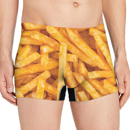 French Fries Texture Print Men's Boxer Briefs