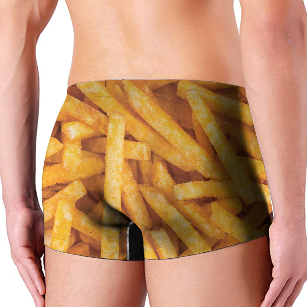 French Fries Texture Print Men's Boxer Briefs
