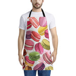French Macaron Pattern Print Apron