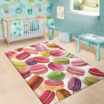French Macaron Pattern Print Area Rug