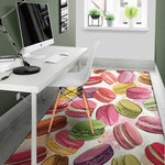 French Macaron Pattern Print Area Rug