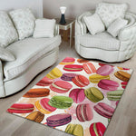 French Macaron Pattern Print Area Rug