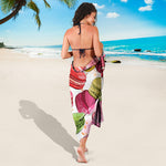 French Macaron Pattern Print Beach Sarong Wrap