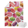 French Macaron Pattern Print Blanket