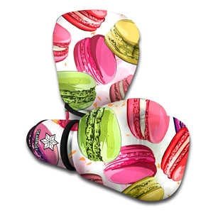 French Macaron Pattern Print Boxing Gloves