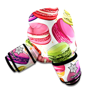 French Macaron Pattern Print Boxing Gloves