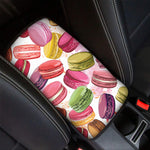 French Macaron Pattern Print Car Center Console Cover