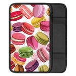 French Macaron Pattern Print Car Center Console Cover