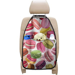 French Macaron Pattern Print Car Seat Organizers