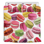 French Macaron Pattern Print Duvet Cover Bedding Set