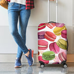 French Macaron Pattern Print Luggage Cover