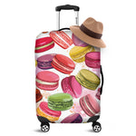 French Macaron Pattern Print Luggage Cover