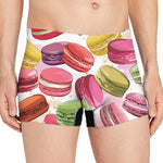 French Macaron Pattern Print Men's Boxer Briefs