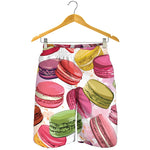 French Macaron Pattern Print Men's Shorts