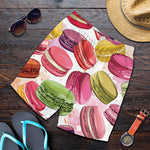 French Macaron Pattern Print Men's Shorts