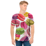 French Macaron Pattern Print Men's T-Shirt