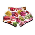 French Macaron Pattern Print Muay Thai Boxing Shorts