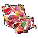 French Macaron Pattern Print Pet Car Back Seat Cover