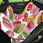 French Macaron Pattern Print Pet Car Back Seat Cover