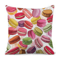 French Macaron Pattern Print Pillow Cover