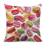 French Macaron Pattern Print Pillow Cover