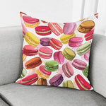 French Macaron Pattern Print Pillow Cover
