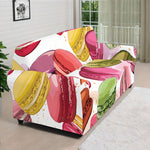 French Macaron Pattern Print Sofa Cover