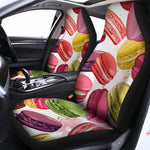 French Macaron Pattern Print Universal Fit Car Seat Covers
