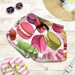French Macaron Pattern Print Women's Shorts