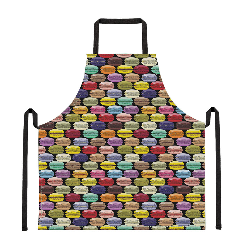 French Macarons Pattern Print Apron