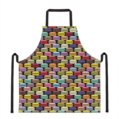 French Macarons Pattern Print Apron