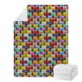 French Macarons Pattern Print Blanket