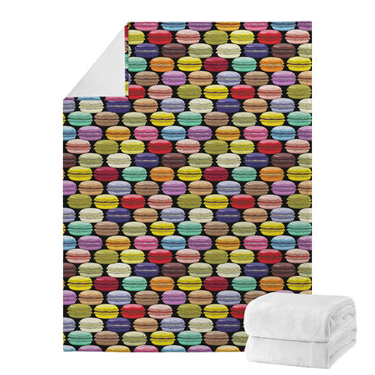 French Macarons Pattern Print Blanket