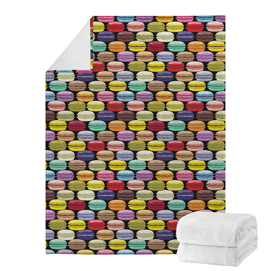 French Macarons Pattern Print Blanket
