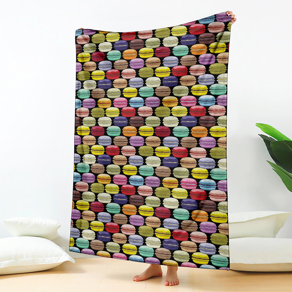 French Macarons Pattern Print Blanket