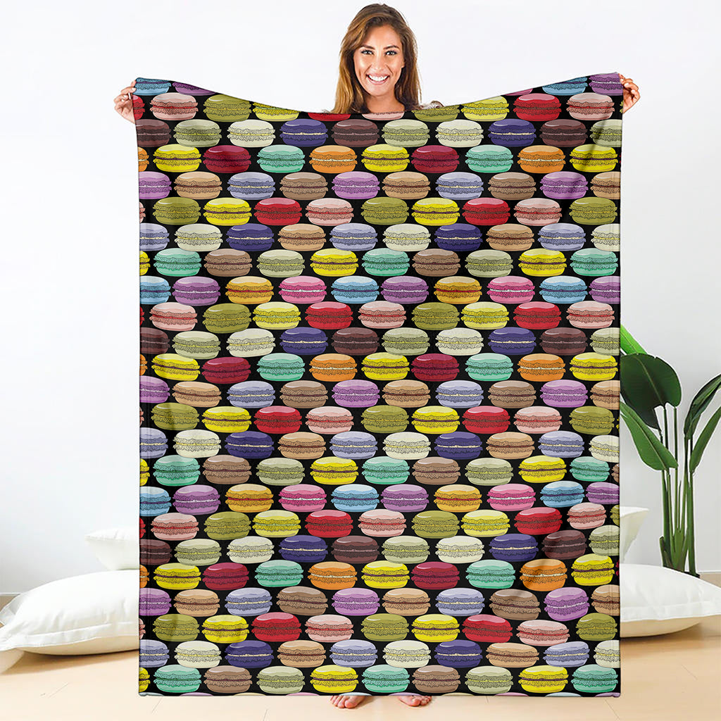 French Macarons Pattern Print Blanket