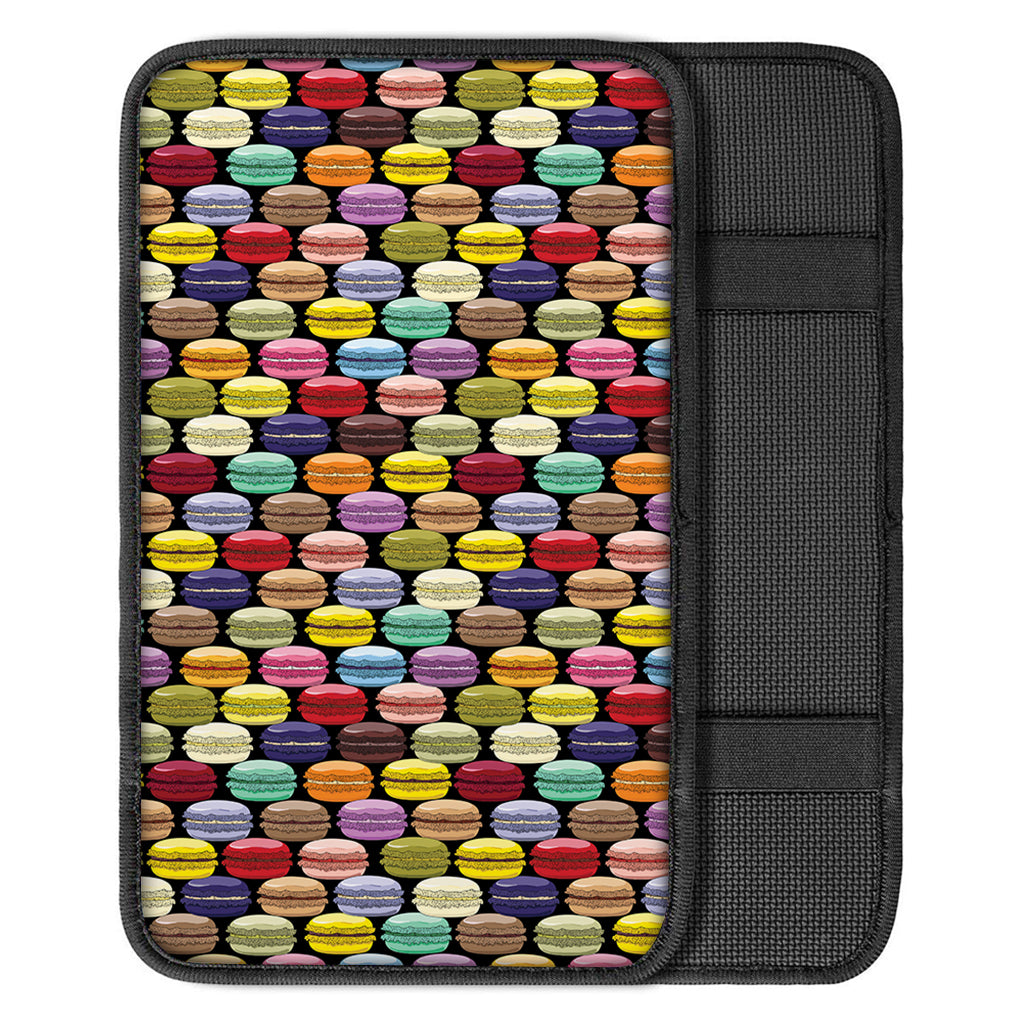 French Macarons Pattern Print Car Center Console Cover