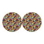 French Macarons Pattern Print Car Coasters