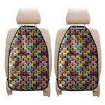French Macarons Pattern Print Car Seat Organizers