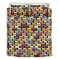 French Macarons Pattern Print Duvet Cover Bedding Set